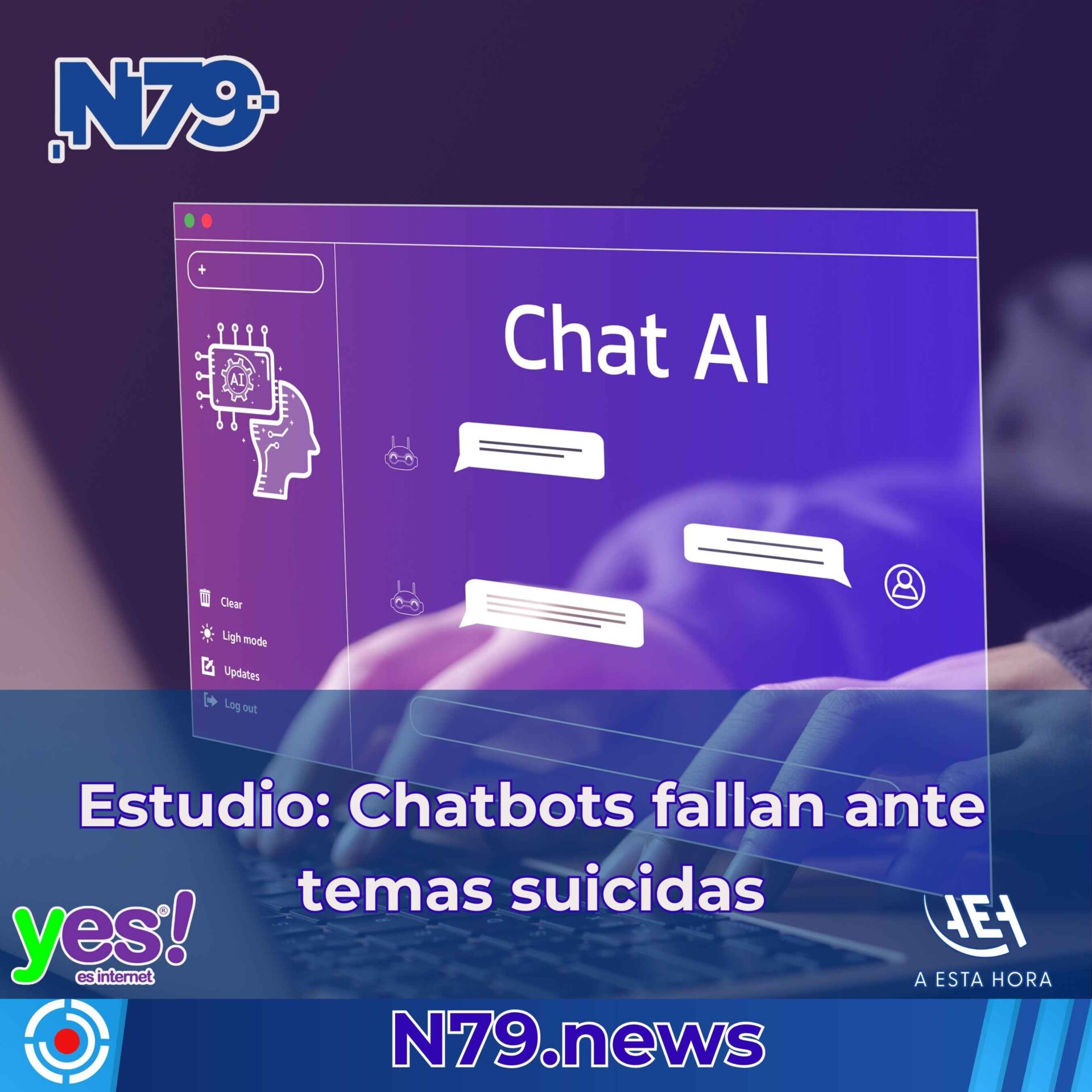Estudio Chatbots fallan ante temas suicidas