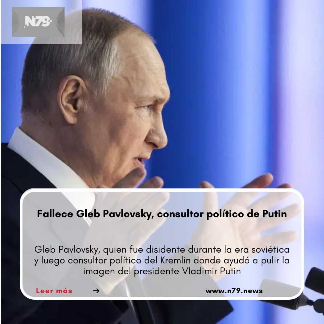 Fallece Gleb Pavlovsky, consultor político de Putin