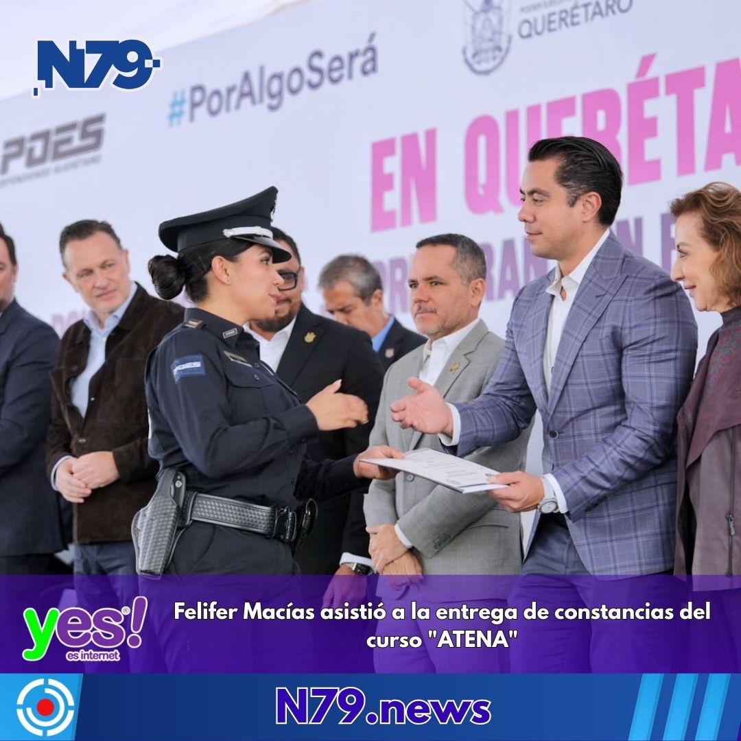 Felifer Macías asistió a la entrega de constancias del cur