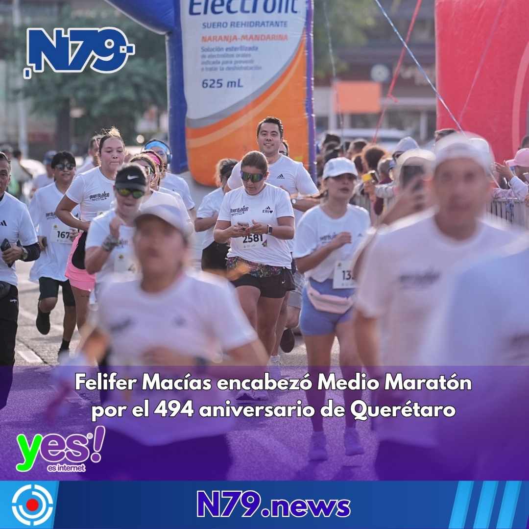 Felifer Macías encabezó Medio Maratón por el 494 aniversario de Querétaro