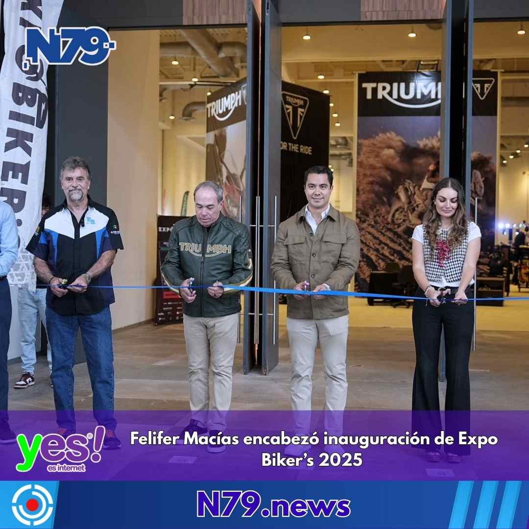 Felifer Macías encabezó inauguración de Expo Biker’s 2025