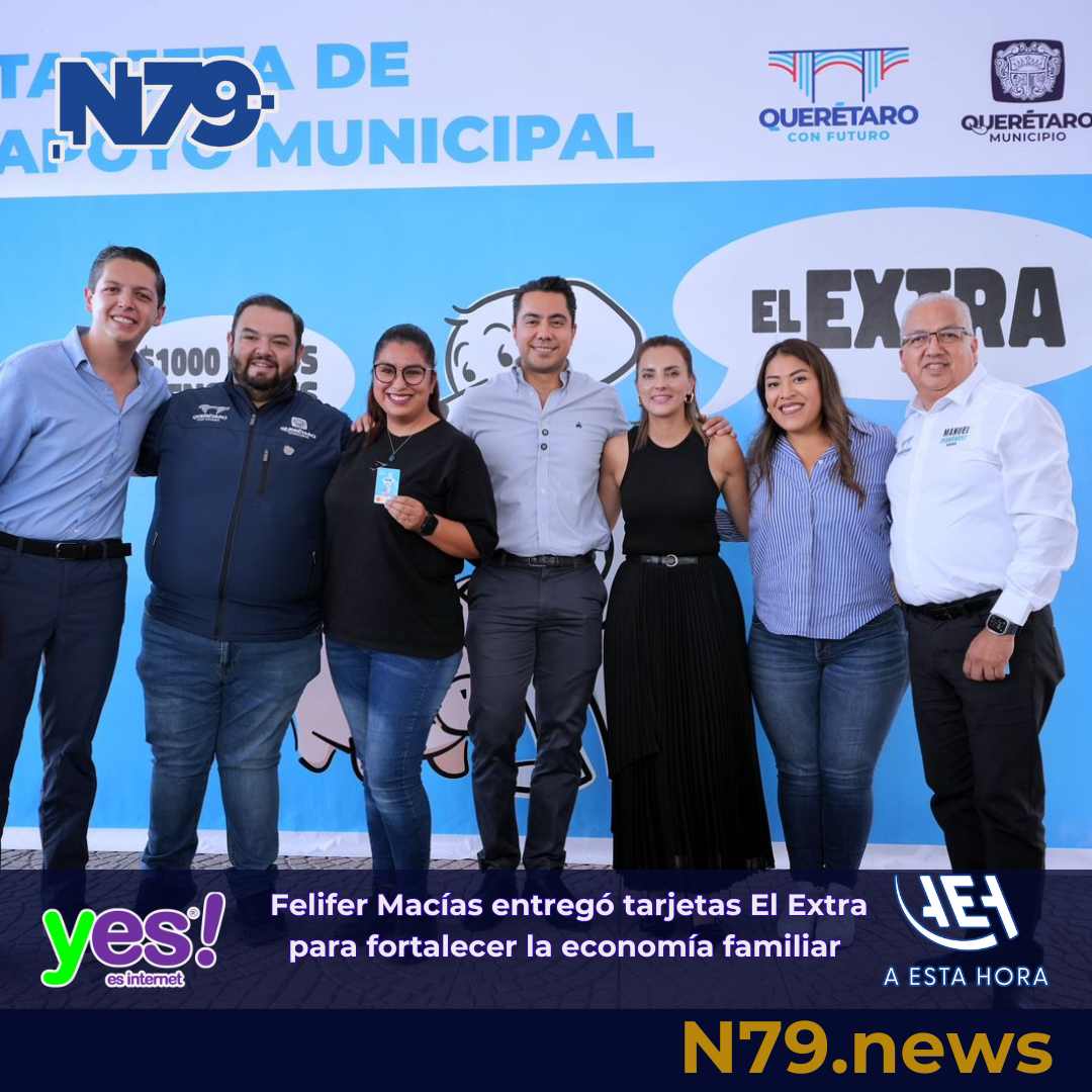 Felifer Macías entregó tarjetas El Extra para fortalecer la economía familiar