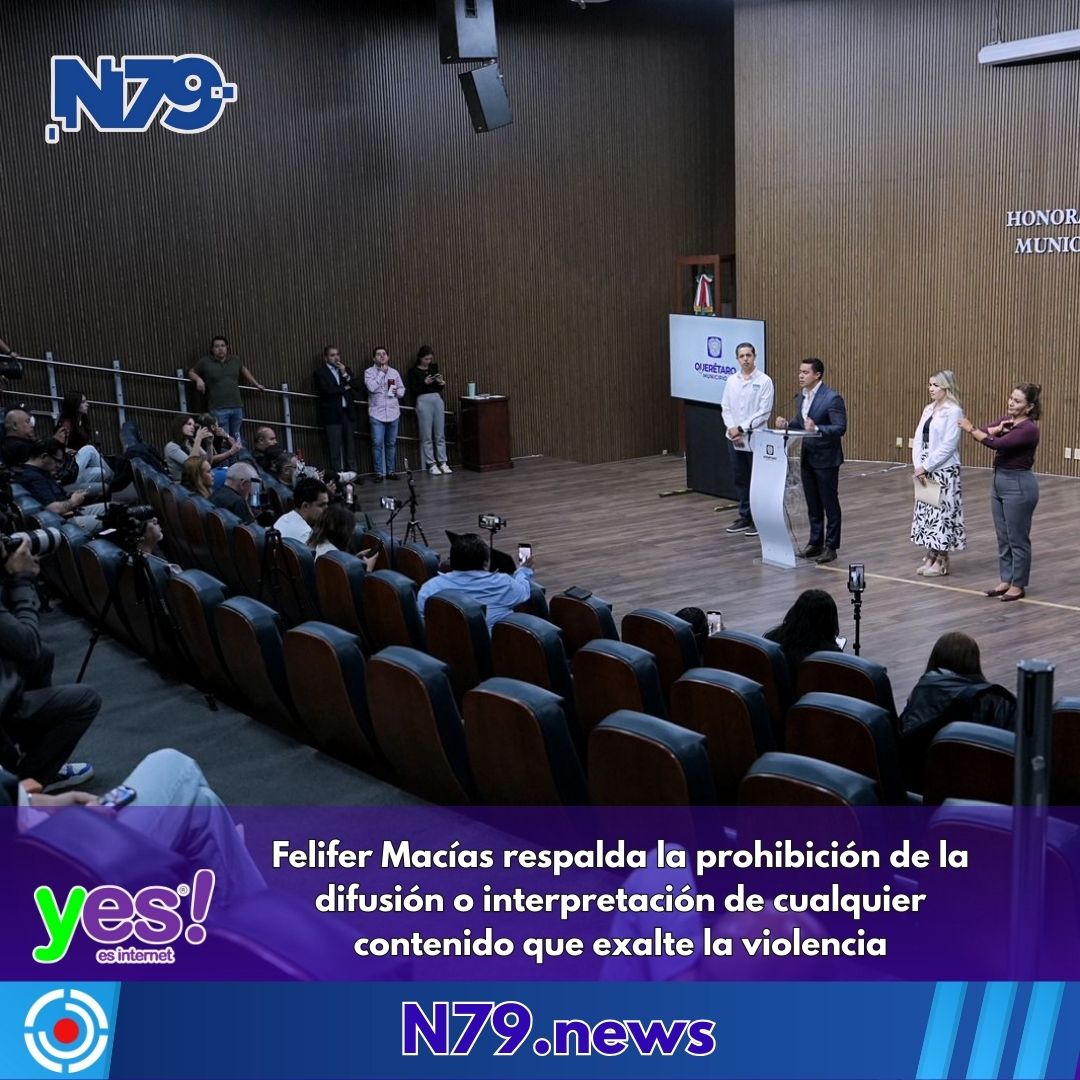 Felifer Macías respalda la prohibición de la difusión o interpretación de cualquier contenido que exalte la violencia