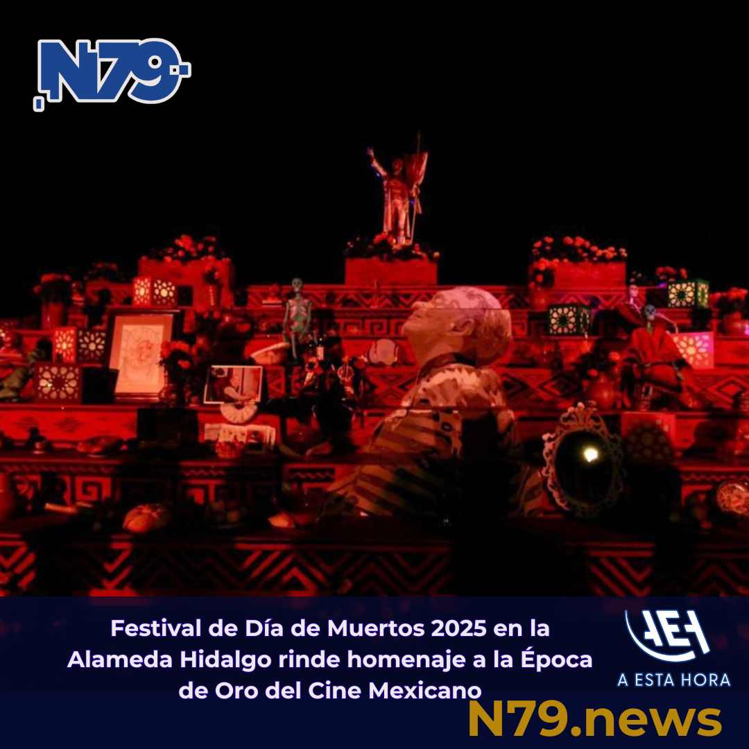 Festival de Día de Muertos 2025 en la Alameda Hidalgo rinde homenaje a la Época de Oro del Cine Mexicano