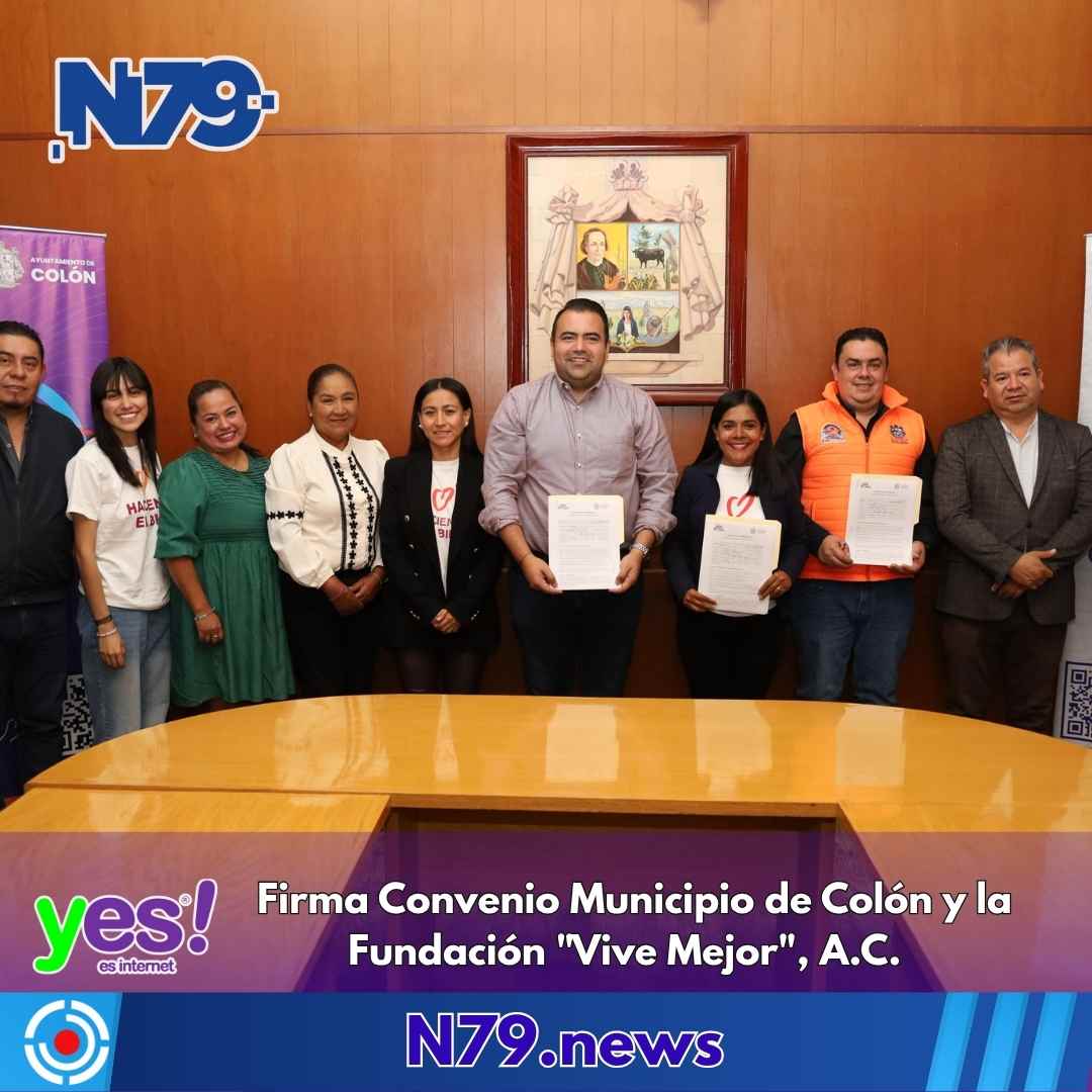 Firma Convenio Municipio de Colón y la Fundación