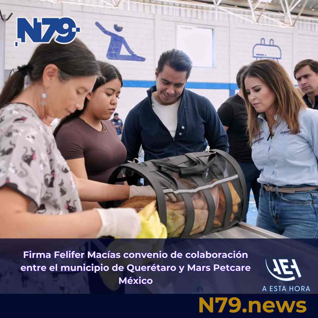 Firma Felifer Macías convenio de colaboración entre el municipio de Querétaro y Mars Petcare México