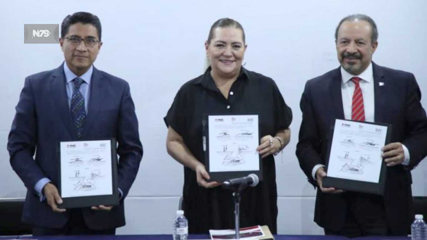 Firman Órgano Interno de Control del INE y Cámara Mexicana de la Industria de la Construcción convenio de colaboración