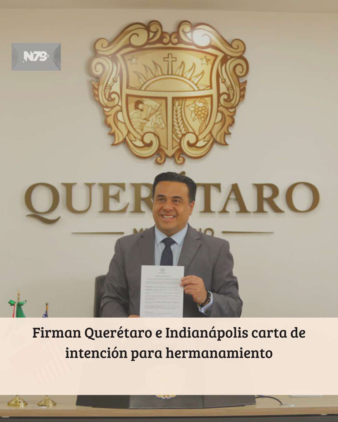 Firman Querétaro e Indianápolis carta de intención para hermanamiento