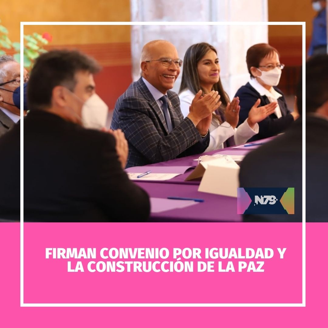 Firman convenio por igualdad y la construcción de la paz