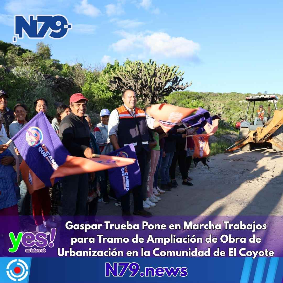 Gaspar Trueba Pone en Marcha Trabajos para Tramo de Ampliación de Obra de Urbanización en la Comunidad de El Coyote