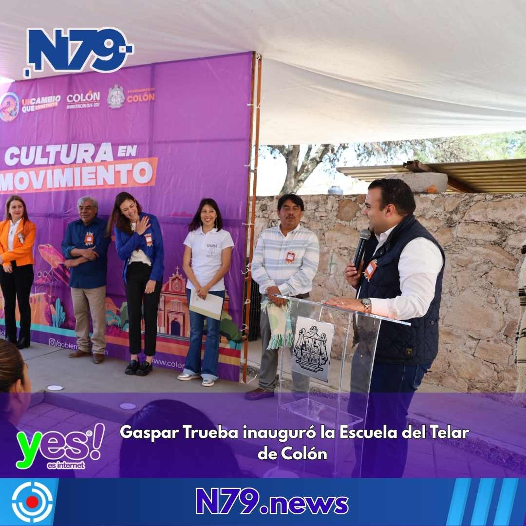 Gaspar Trueba inauguró la Escuela del Telar de Colón