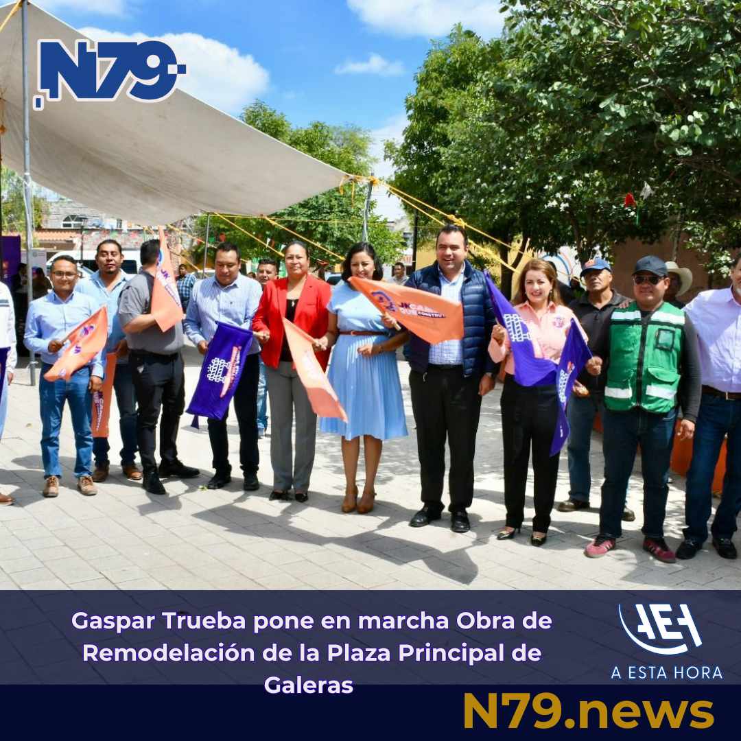 Gaspar Trueba pone en marcha Obra de Remodelación de la Plaza Principal de Galeras