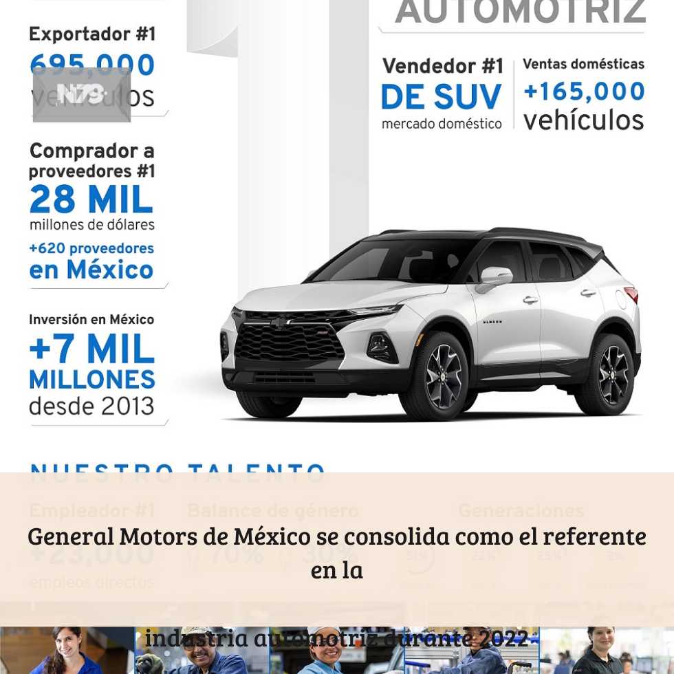 General Motors de México se consolida como el referente en la industria automotriz durante 2022