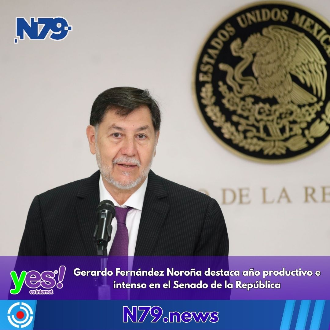 Gerardo Fernández Noroña destaca año productivo e intenso en el Senado de la República