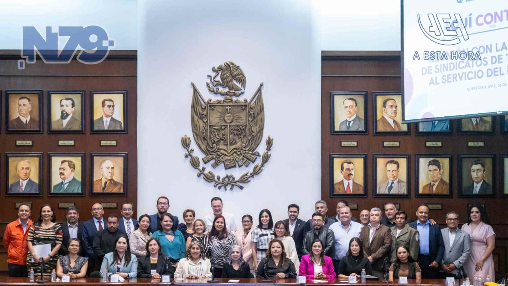 Gobernador refuerza alianza con sindicatos federales para el bienestar laboral en Querétaro