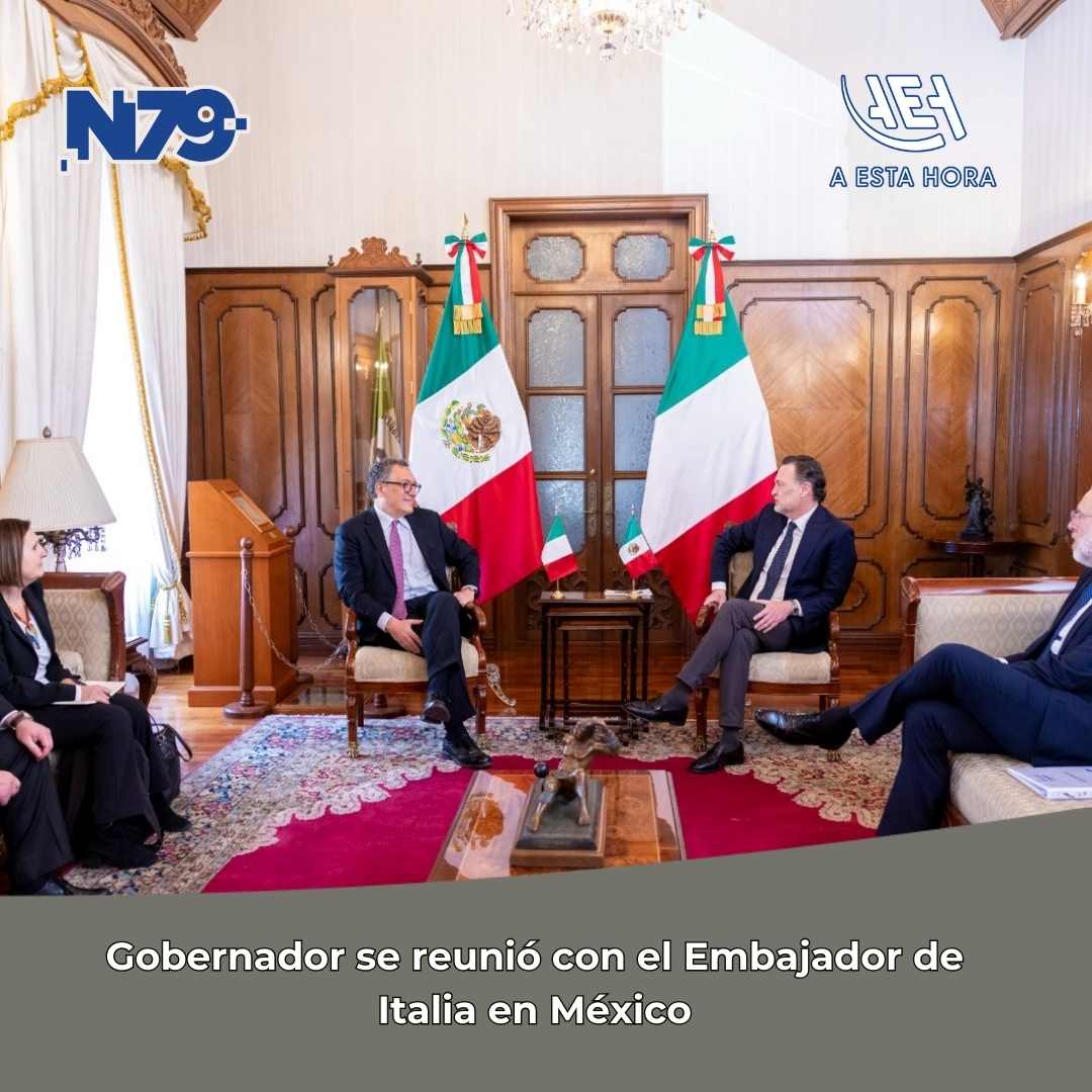 Gobernador se reunió con el Embajador de Italia en México