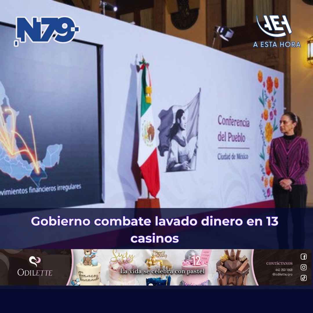 Gobierno combate lavado dinero en 13 casinos