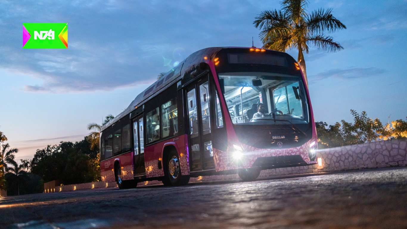 Grupo Xcaret incorpora el primer autobús eléctrico armado en México