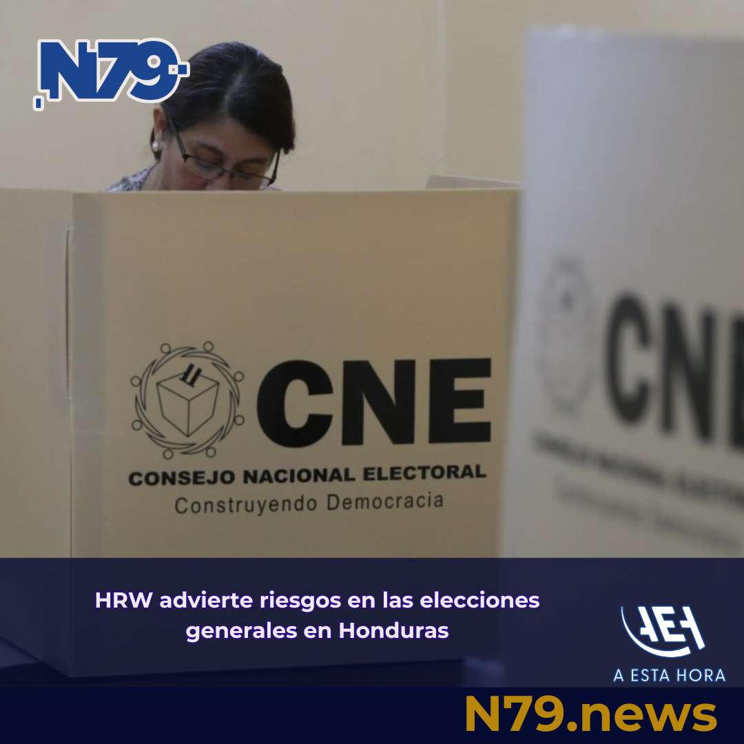 HRW advierte riesgos en las elecciones generales