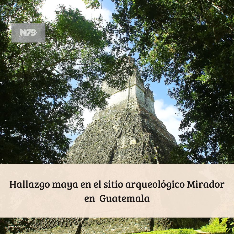Hallazgo maya en el sitio arqueológico Mirador en Guatemala