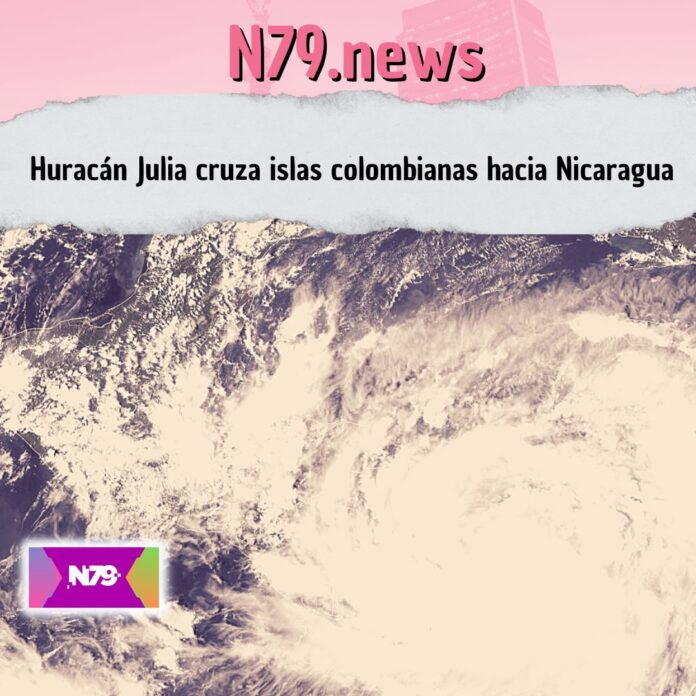 Huracán Julia cruza islas colombianas hacia Nicaragua