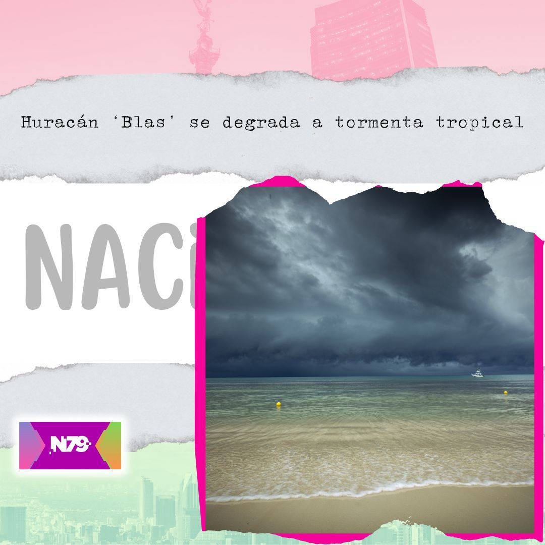 Huracán ‘Blas’ se degrada a tormenta tropical