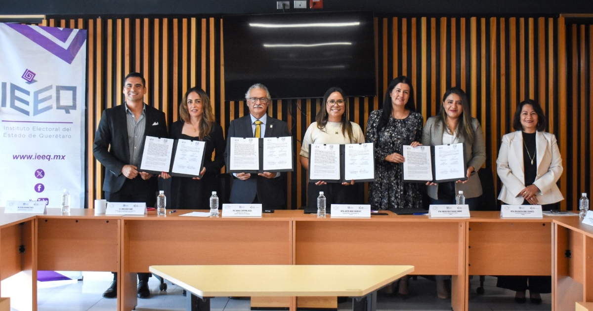 IEEQ y UNAM Juriquilla firman convenio de colaboración
