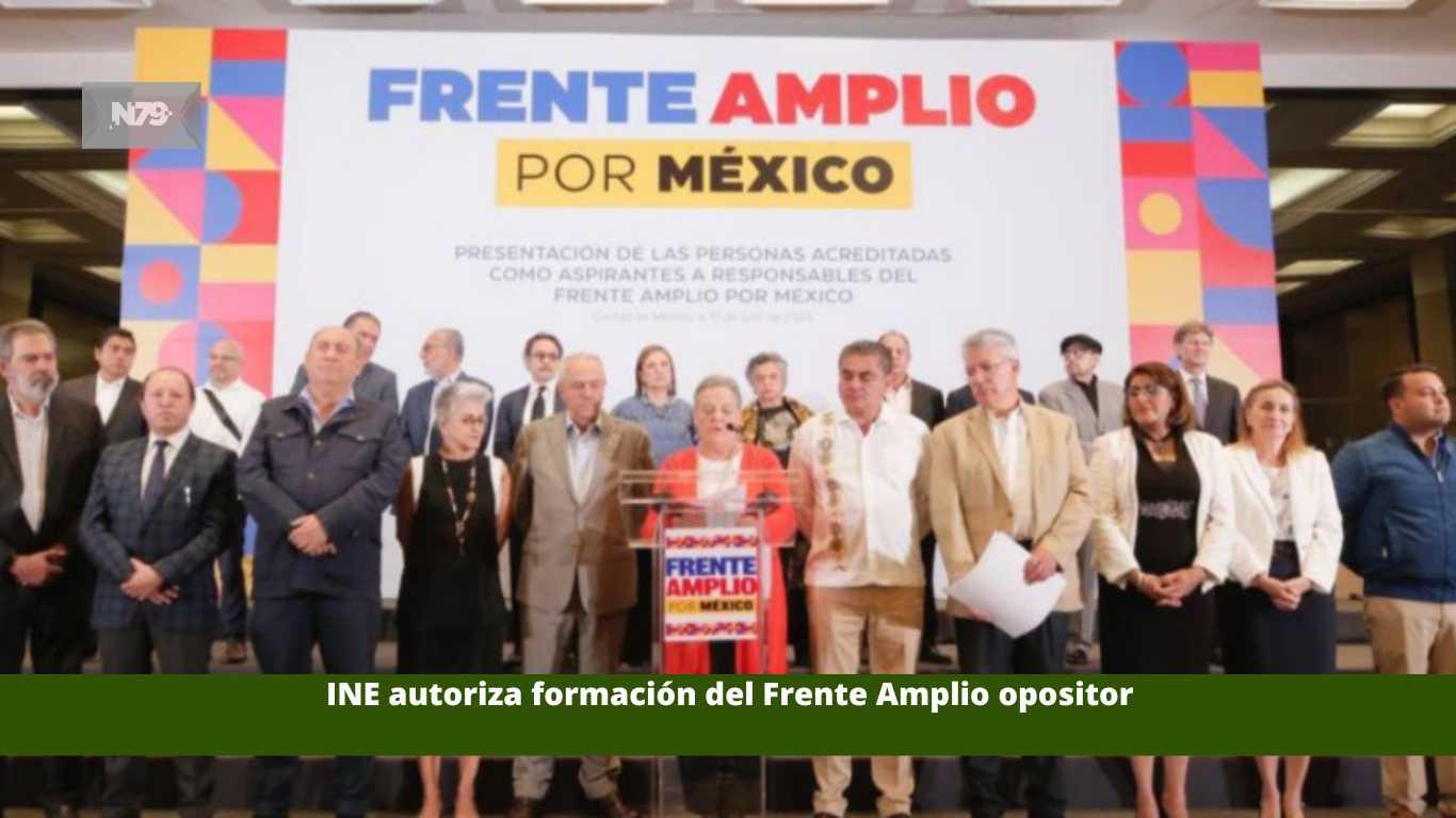 INE autoriza formación del Frente Amplio opositor