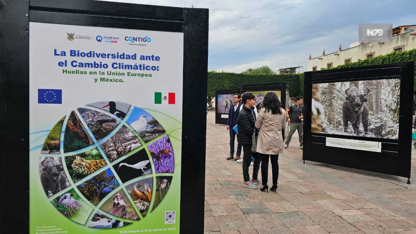 Inauguran exposición fotográfica La Biodiversidad ante el Cambio Climático huellas en la Unión Europea y México