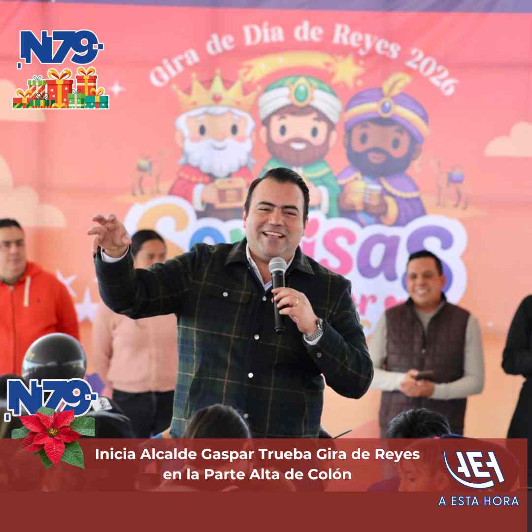 Inicia Alcalde Gaspar Trueba Gira de Reyes en la Parte Alta de Colón