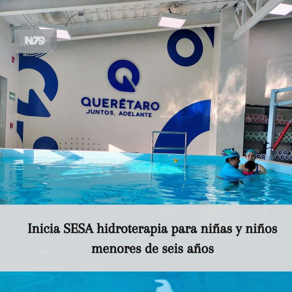 Inicia SESA hidroterapia para niñas y niños menores de seis años