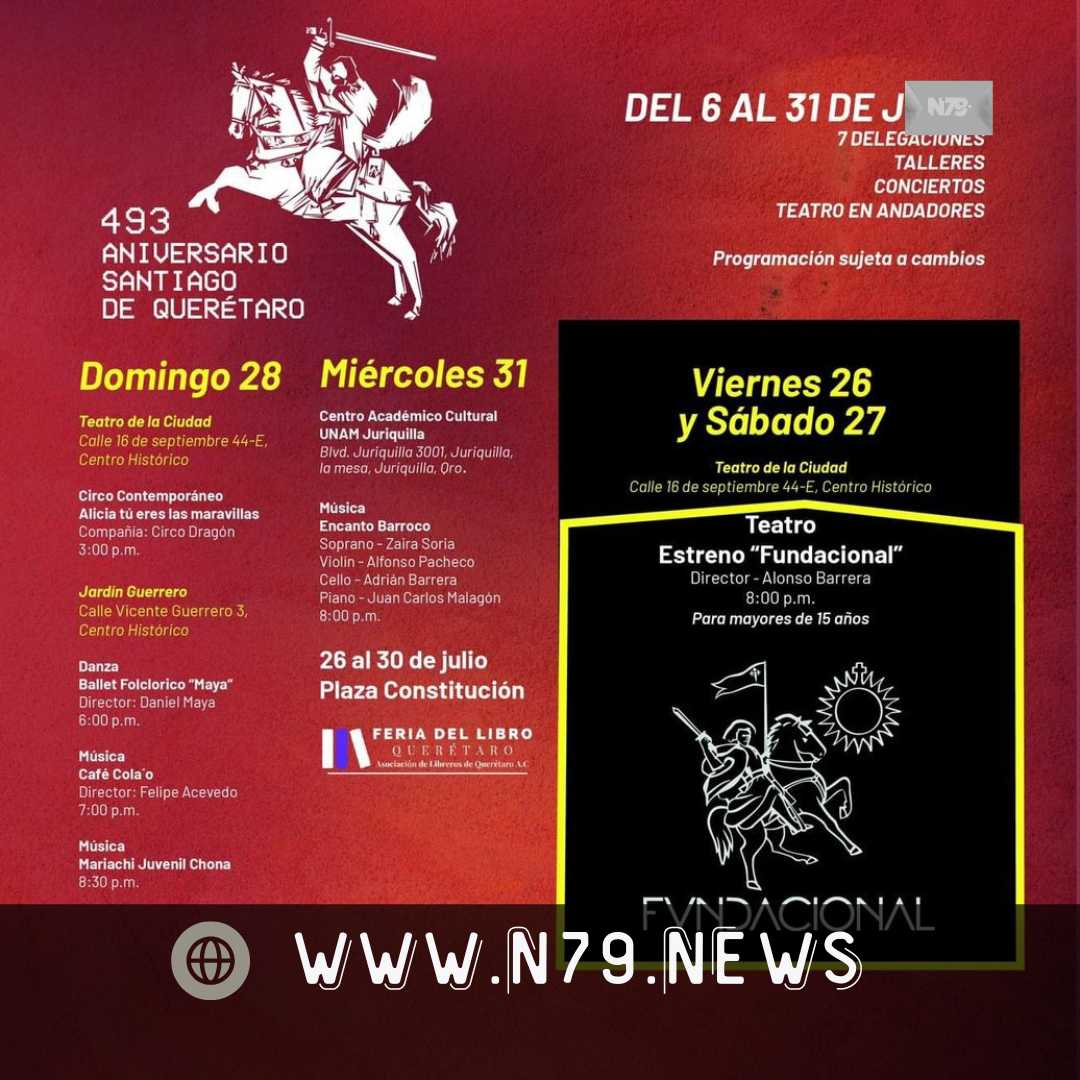 Inician actividades del Festival 493 Aniversario Santiago de Querétaro en el Municipio