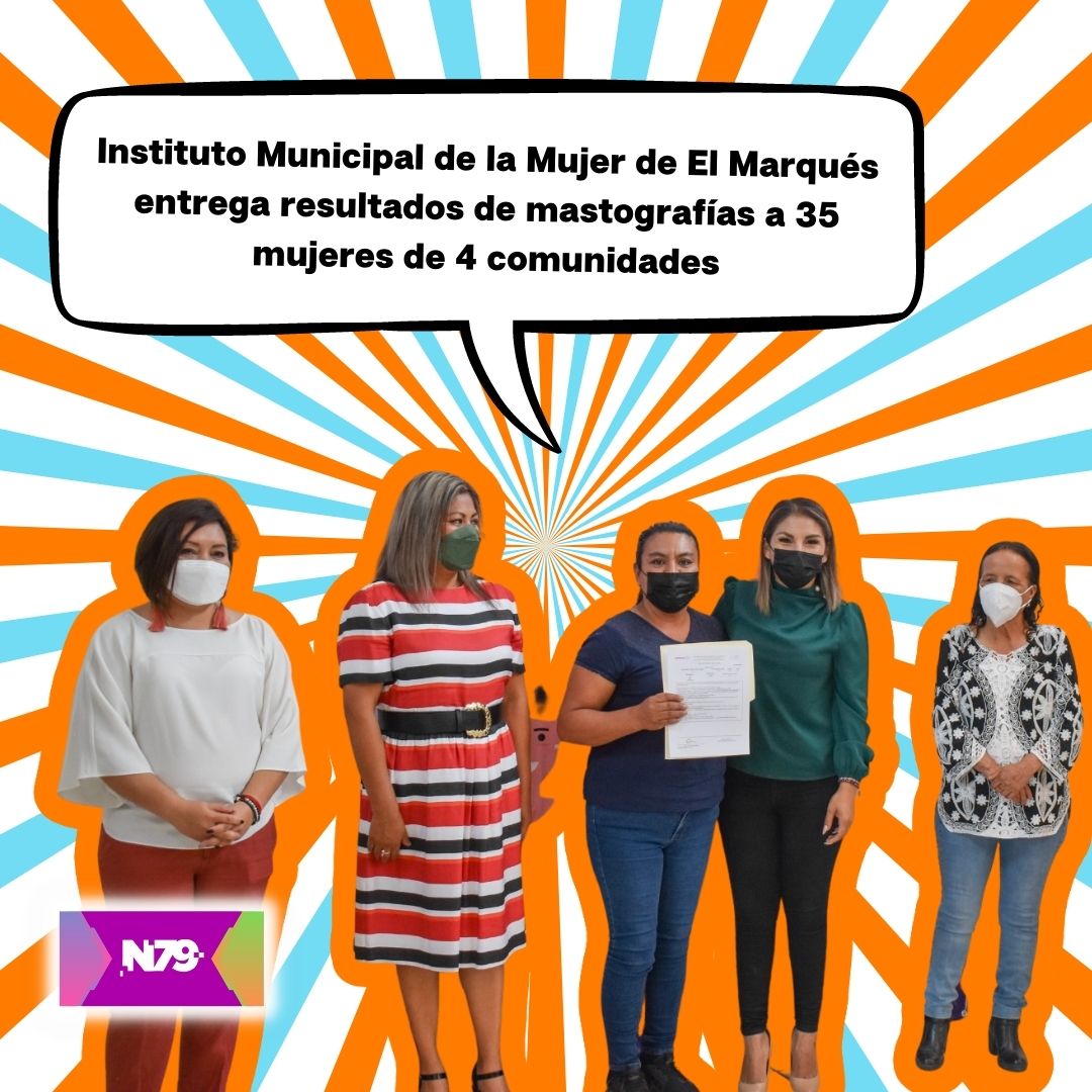 Instituto Municipal de la Mujer de El Marqués entrega resultados de mastografías a 35 mujeres de 4 comunidades