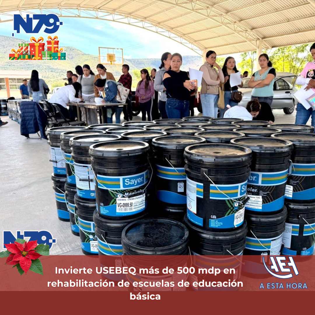 Invierte USEBEQ más de 500 mdp en rehabilitación de escuelas de educación básica