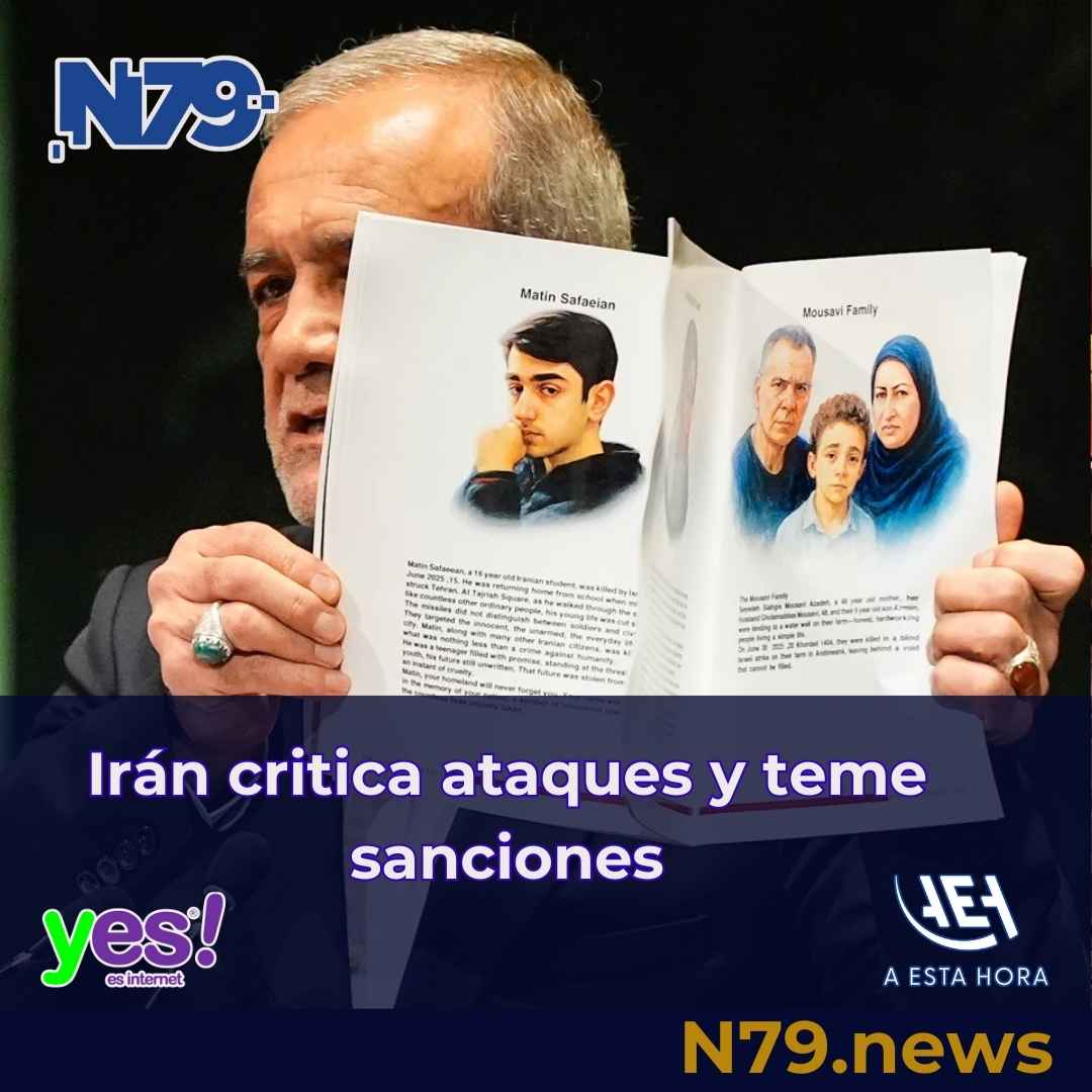 Irán critica ataques y teme sanciones