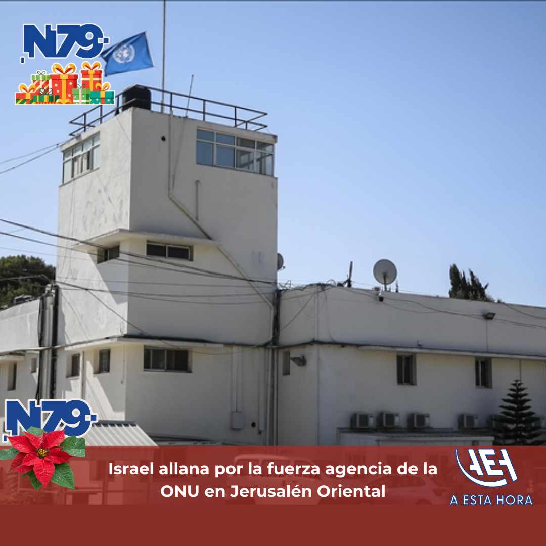 Israel allana por la fuerza agencia de la ONU en Jerusalén Oriental