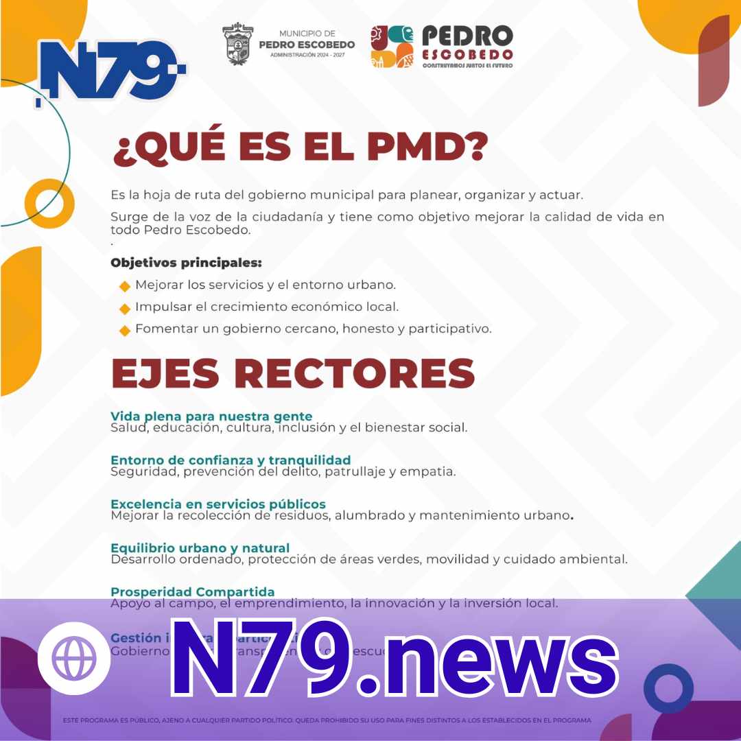 Juan Alberto Nava Cruz presentó el Plan Municipal de Desarrollo 2024–2027 de Pedro Escobedo