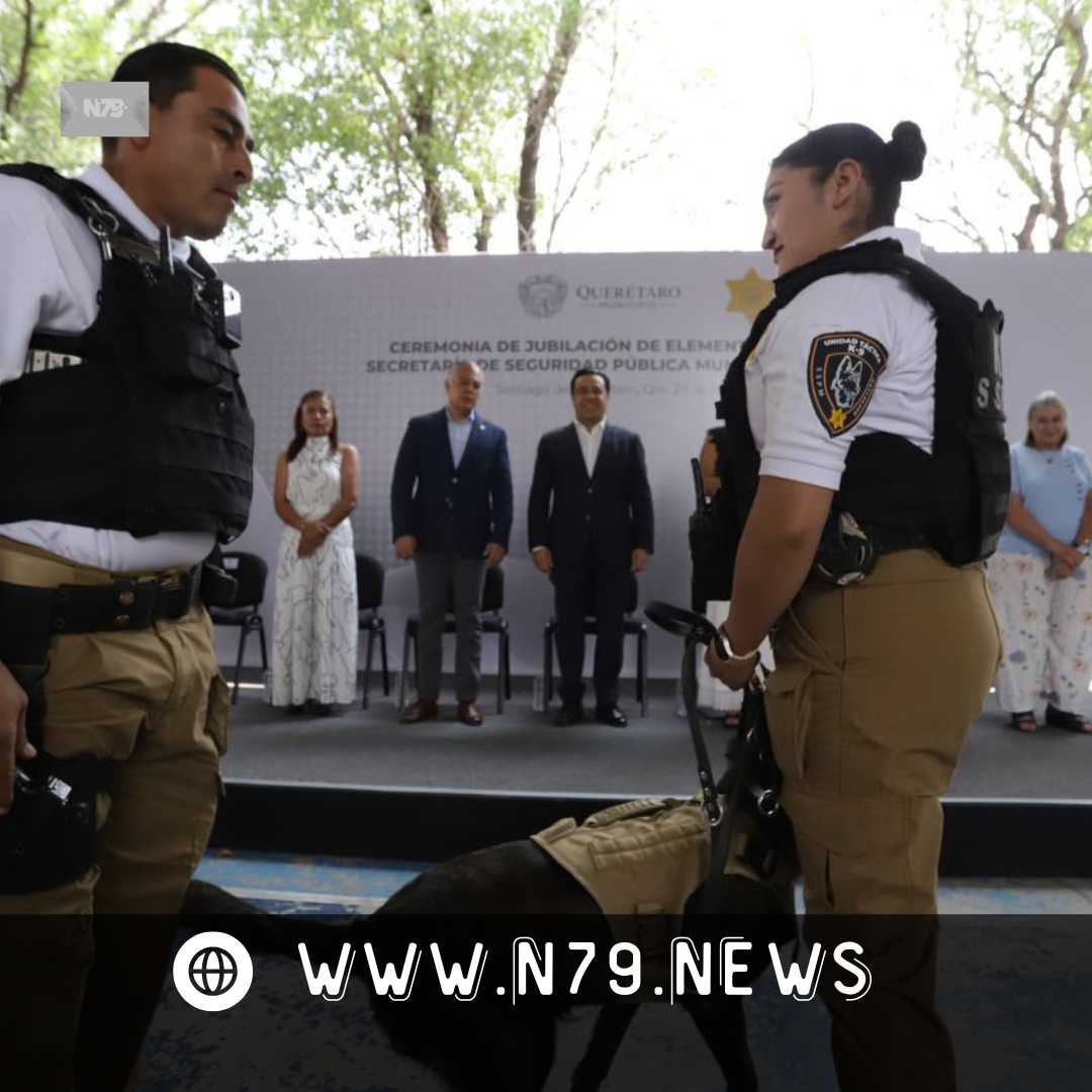  Jubila SSPMQ a 8 elementos caninos del grupo K9a 