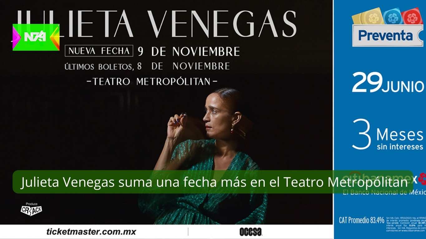Julieta Venegas suma una fecha más en el Teatro Metropólitan