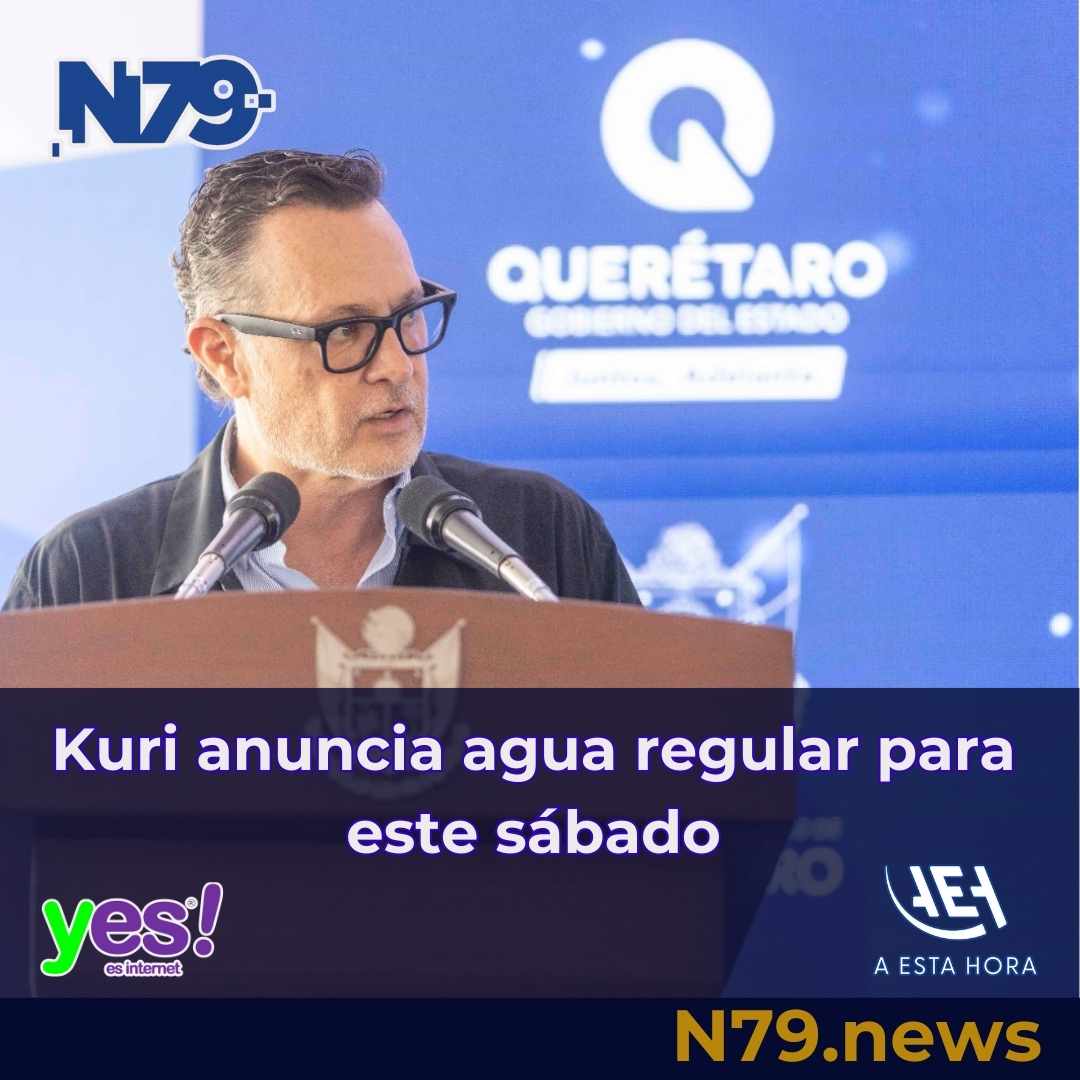Kuri anuncia agua regular para este sábado
