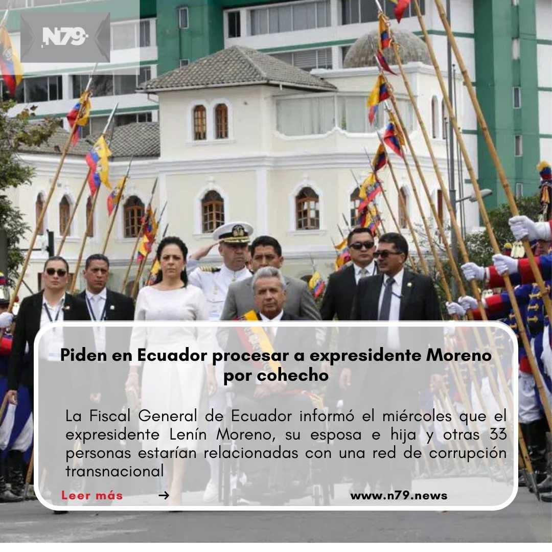 Piden en Ecuador procesar a expresidente Moreno por cohecho