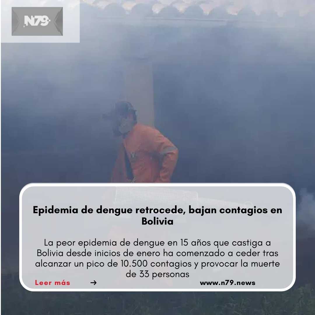 Epidemia de dengue retrocede, bajan contagios en Bolivia