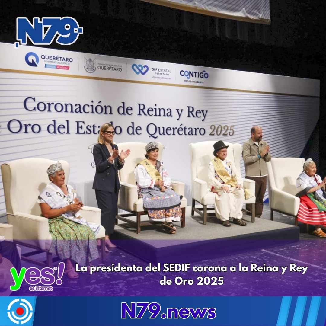 La presidenta del SEDIF corona a la Reina y Rey de Oro 2025