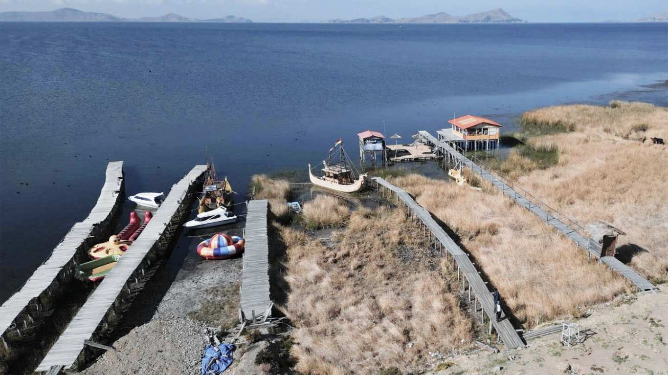 Lago Titicaca, el Más Grande de Sudamérica, Retrocede por Severa Sequía