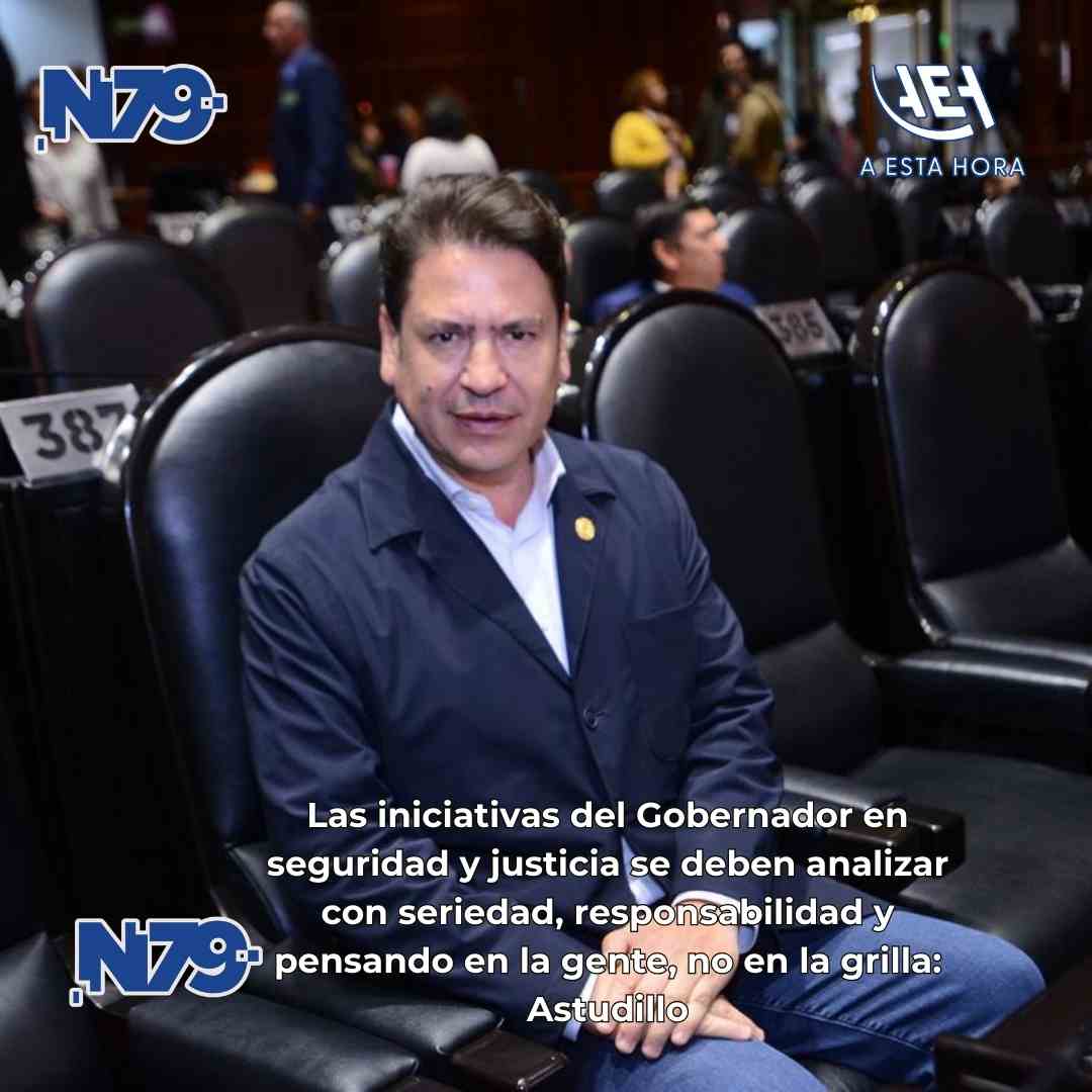 Las iniciativas del Gobernador en seguridad y justicia se deben analizar con seriedad, responsabilidad y pensando en la gente, no en la grillAstudillo