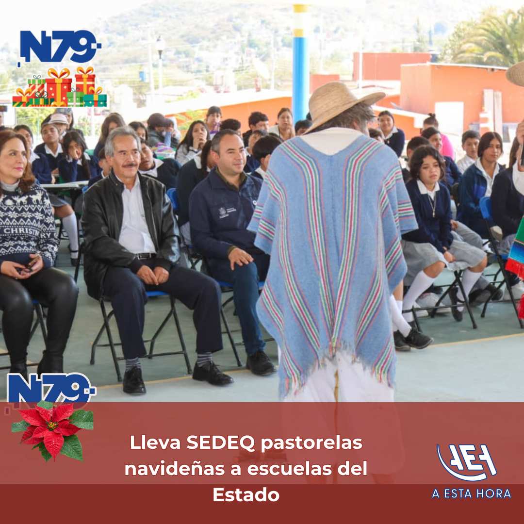 Lleva SEDEQ pastorelas navideñas a escuelas del Estado