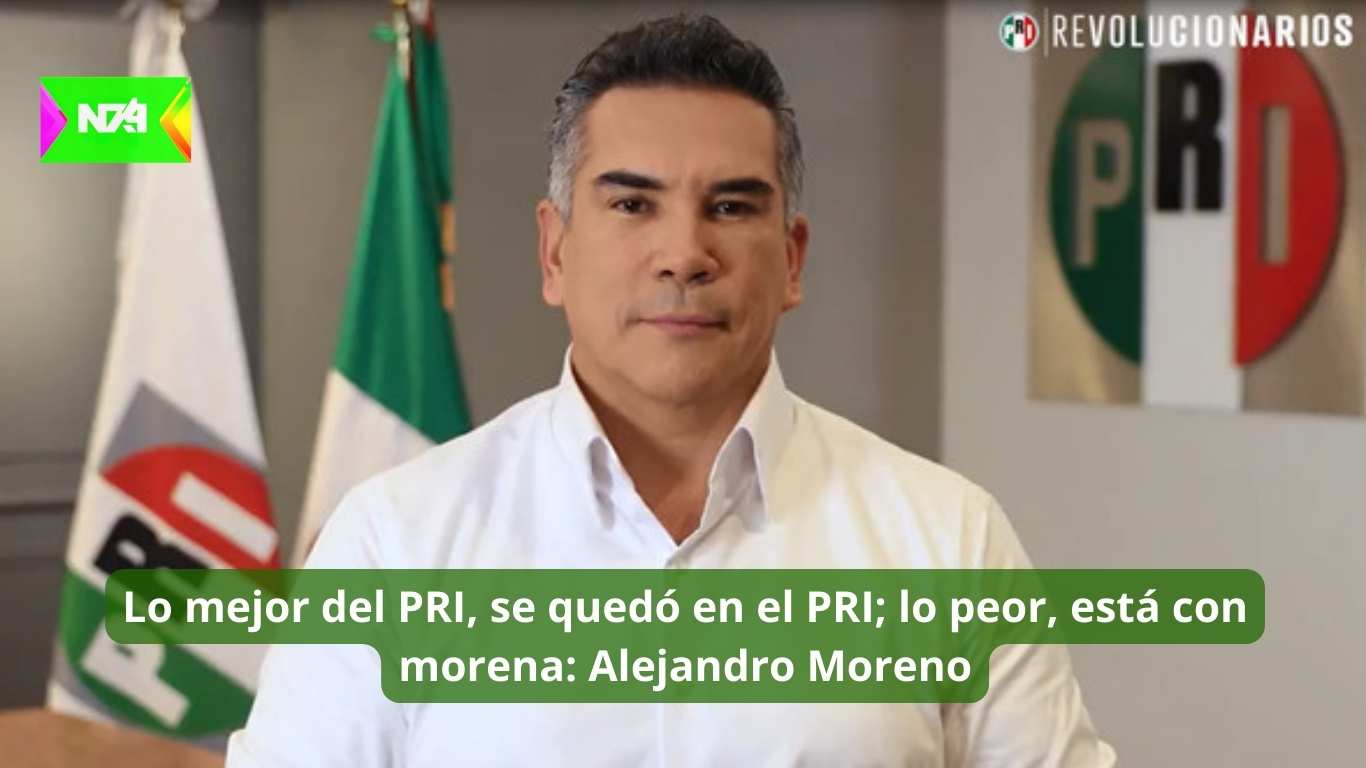 Lo mejor del PRI, se quedó en el PRI; lo peor, está con morena Alejandro Moreno