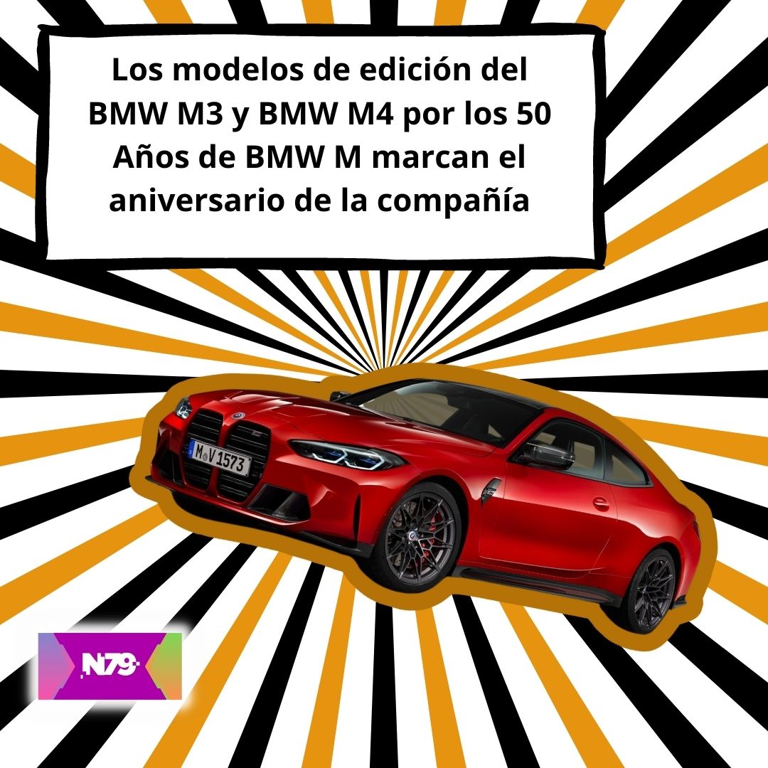Los modelos de edición del BMW M3 y BMW M4 por los 50 Años de BMW M marcan el aniversario de la compañía