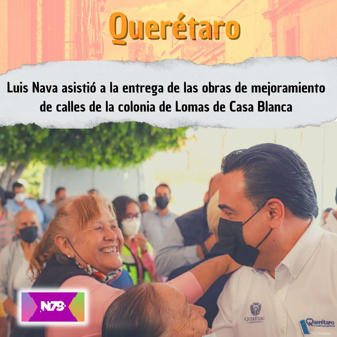 Luis Nava asistió a la entrega de las obras de mejoramiento de calles de la colonia de Lomas de Casa Blanca
