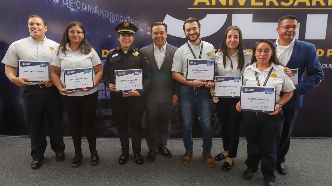Luis Nava celebra el tercer aniversario del C4 en Querétaro